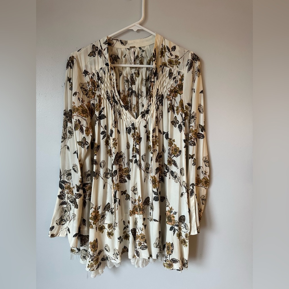 Free People Floral Blouse